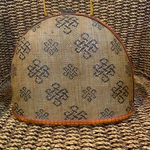 Vintage Bamboo Purse with Woven Design